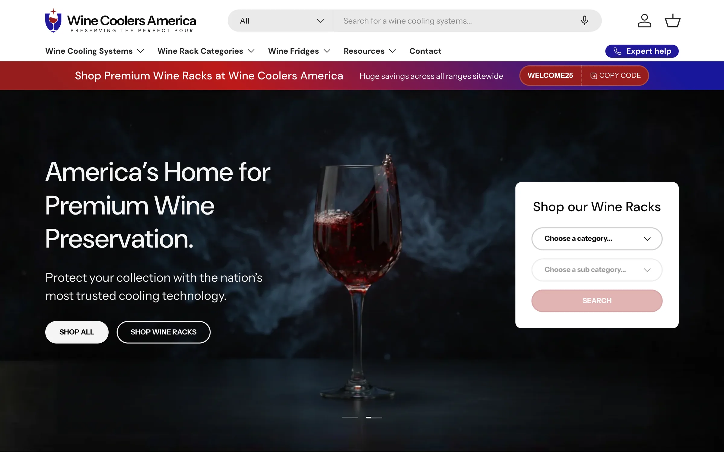 Wine Coolers America website